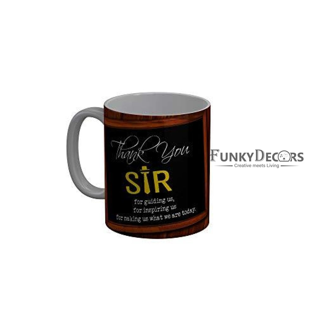 Funkydecors Ceramic Mug - 1 Piece Multicolour 350 Ml Mugs