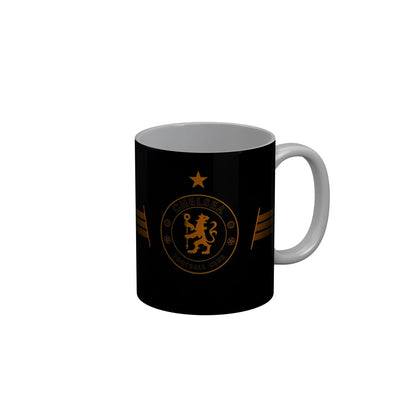 FunkyDecors Chelsea Football Club Black Ceramic Coffee Mug