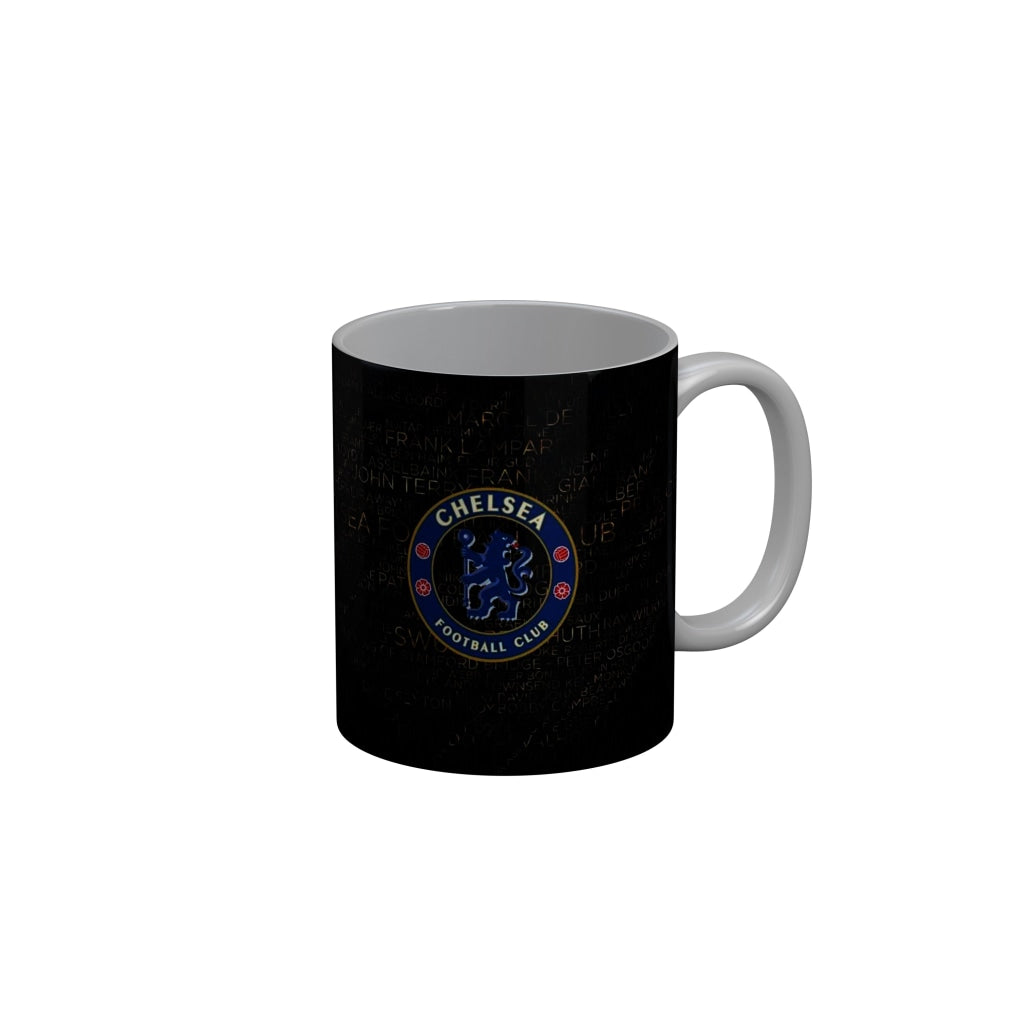 FunkyDecors Chelsea Football Club Black Ceramic Coffee Mug