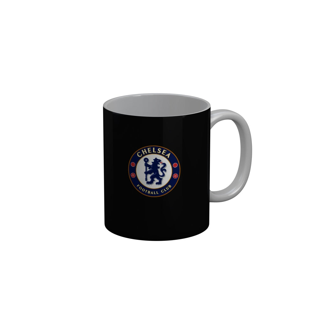 FunkyDecors Chelsea Football Club Black Ceramic Coffee Mug