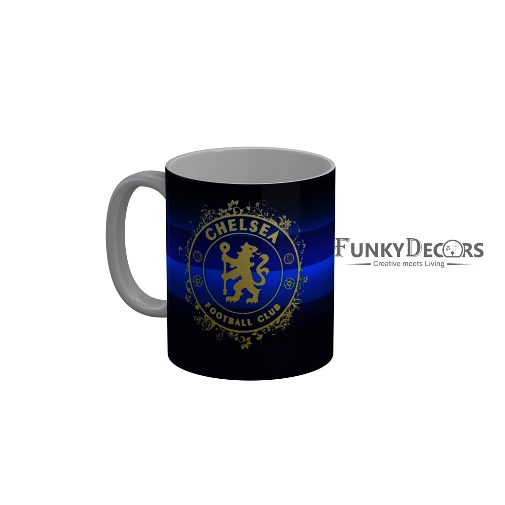 FunkyDecors Chelsea Football Club Blue Ceramic Coffee Mug