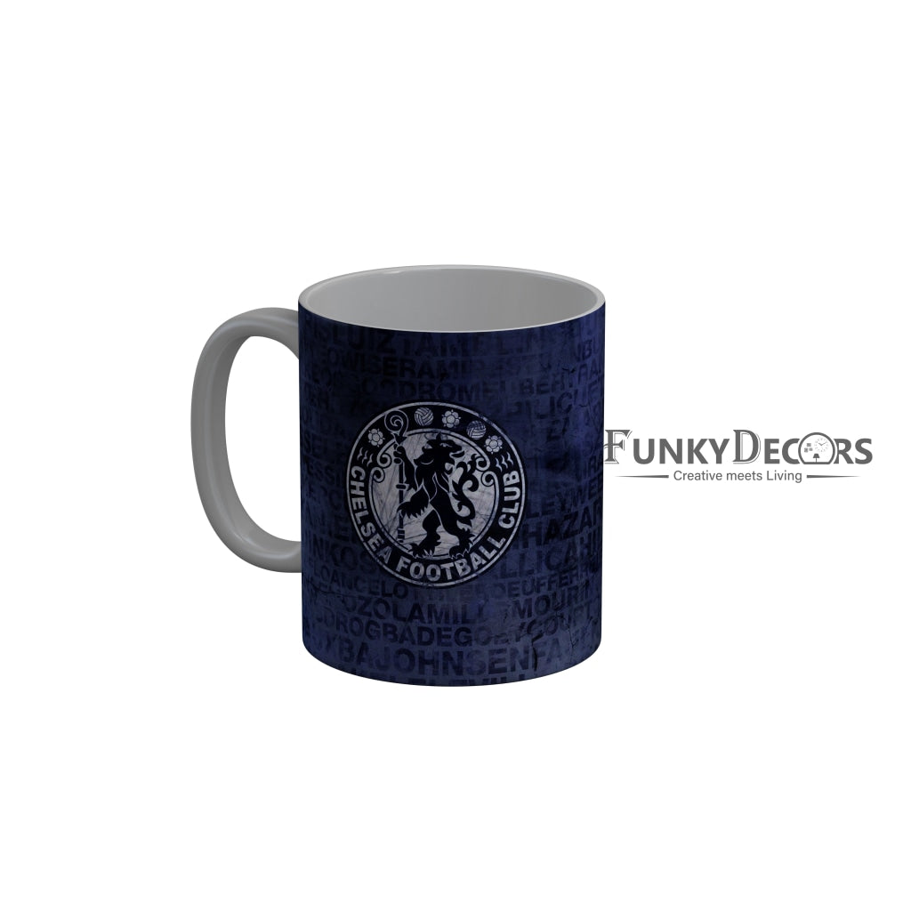 FunkyDecors Chelsea Football Club Blue Ceramic Coffee Mug