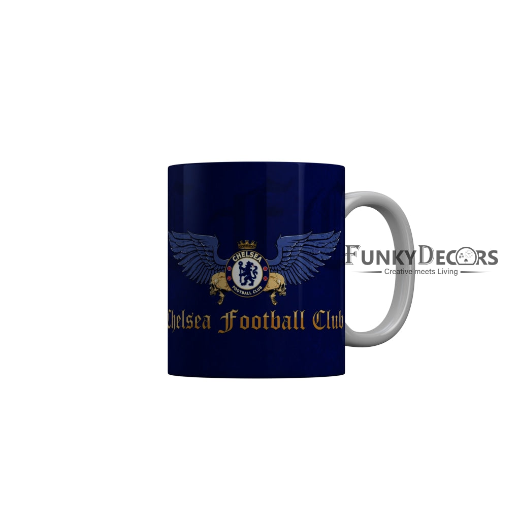 FunkyDecors Chelsea Football Club Blue Ceramic Coffee Mug