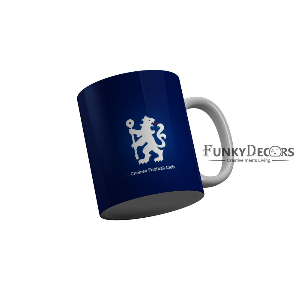 FunkyDecors Chelsea Football Club Blue Ceramic Coffee Mug