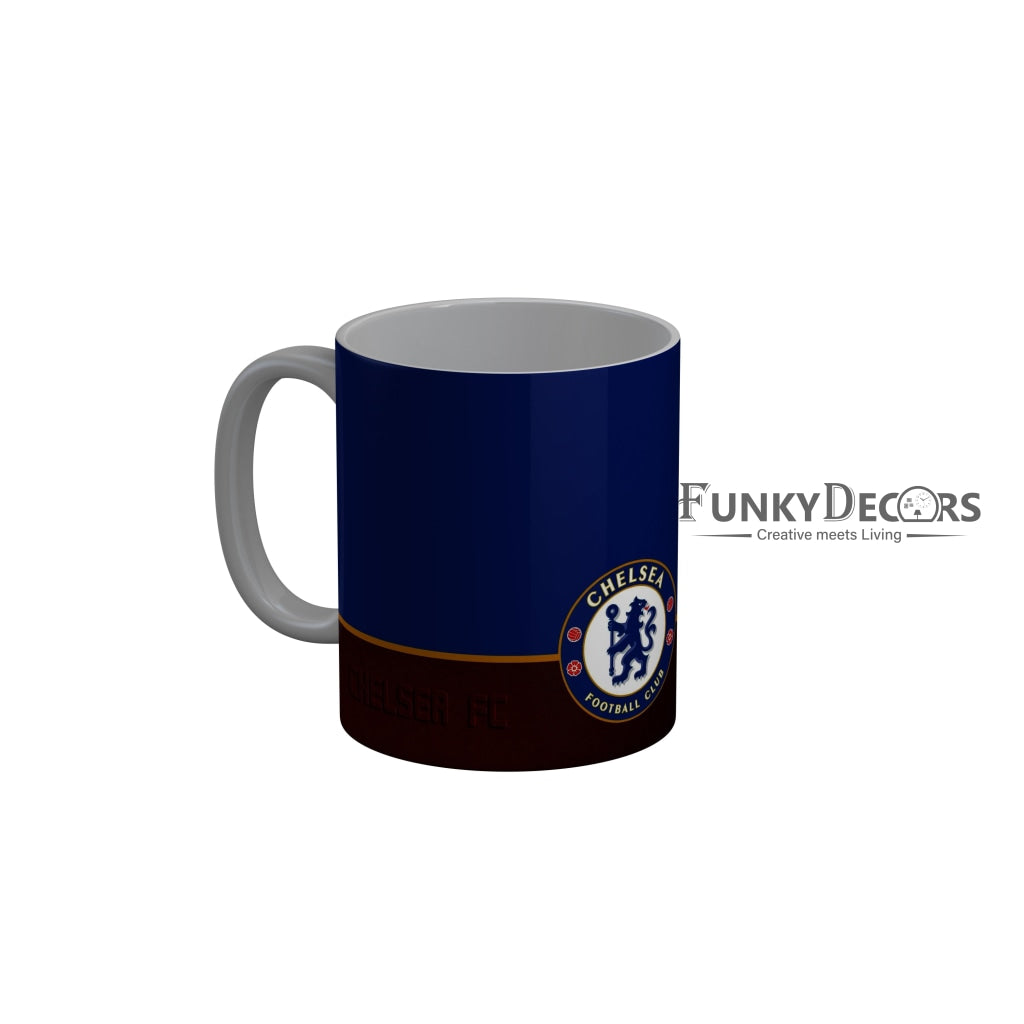 FunkyDecors Chelsea Football Club Blue Red Ceramic Coffee Mug