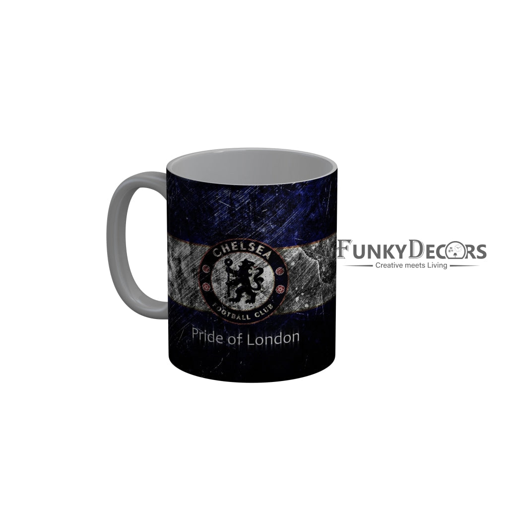 FunkyDecors Chelsea Football Club Pride of London Blue Ceramic Coffee Mug