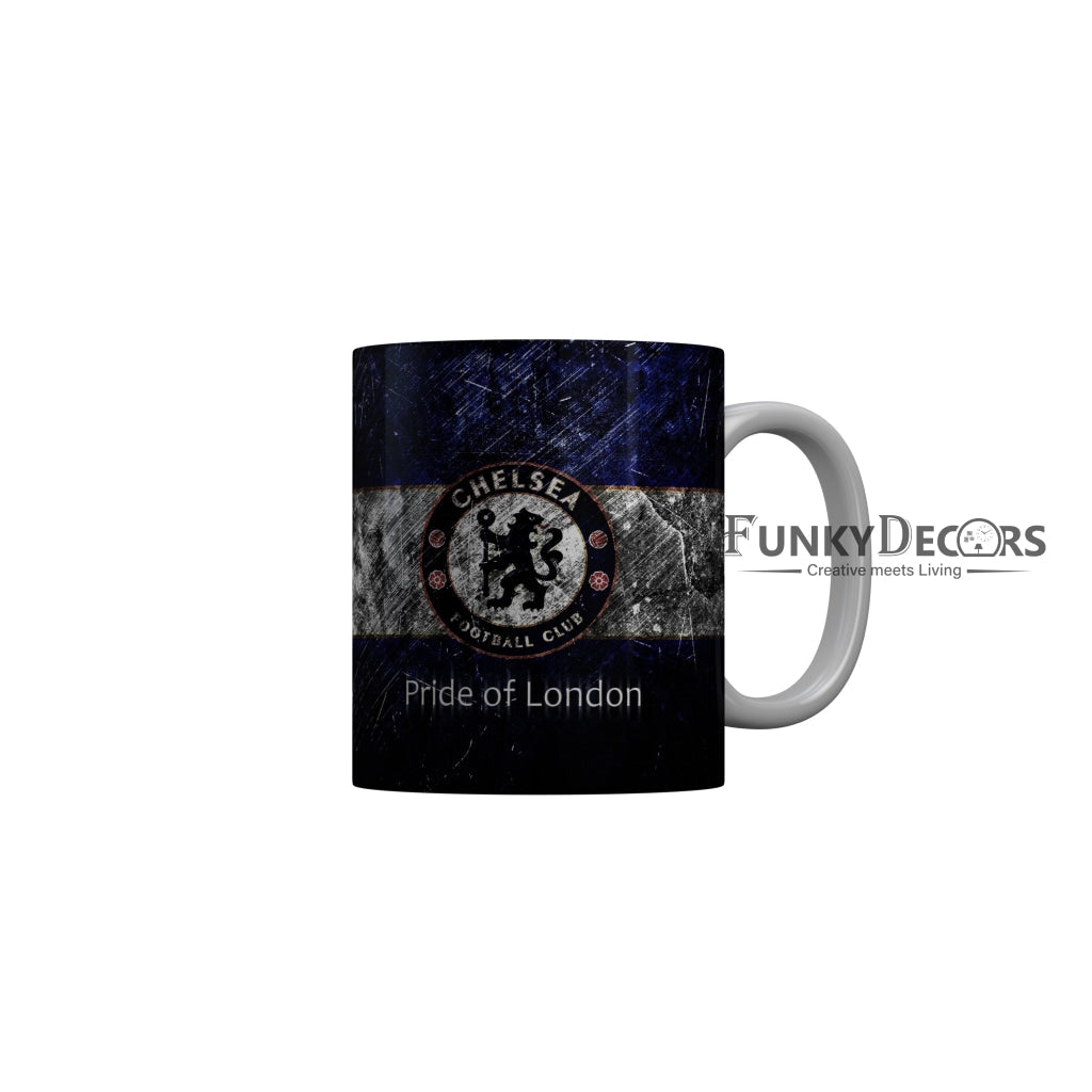 FunkyDecors Chelsea Football Club Pride of London Blue Ceramic Coffee Mug