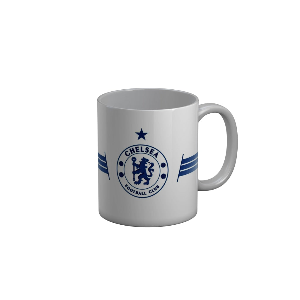 FunkyDecors Chelsea Football Club White Ceramic Coffee Mug