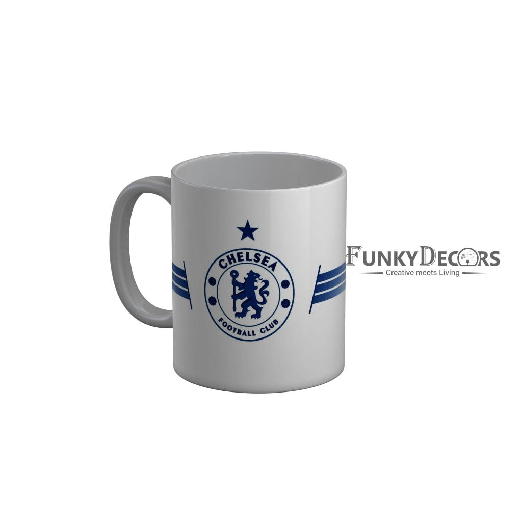 FunkyDecors Chelsea Football Club White Ceramic Coffee Mug