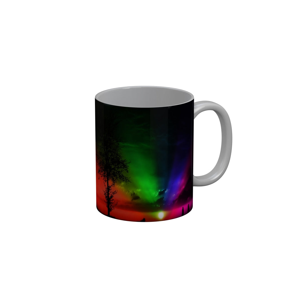 FunkyDecors Colorful Nature Ceramic Coffee Mug