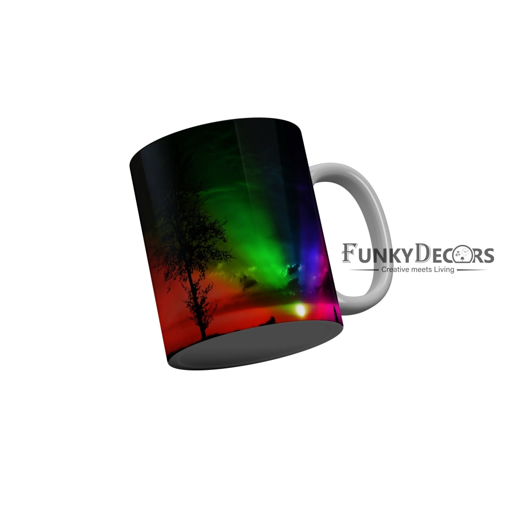 FunkyDecors Colorful Nature Ceramic Coffee Mug