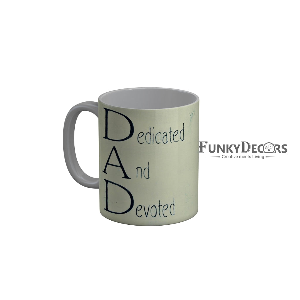 FunkyDecors Dad Birthday Father Day World Greatest Dad Ceramic Coffee Mug