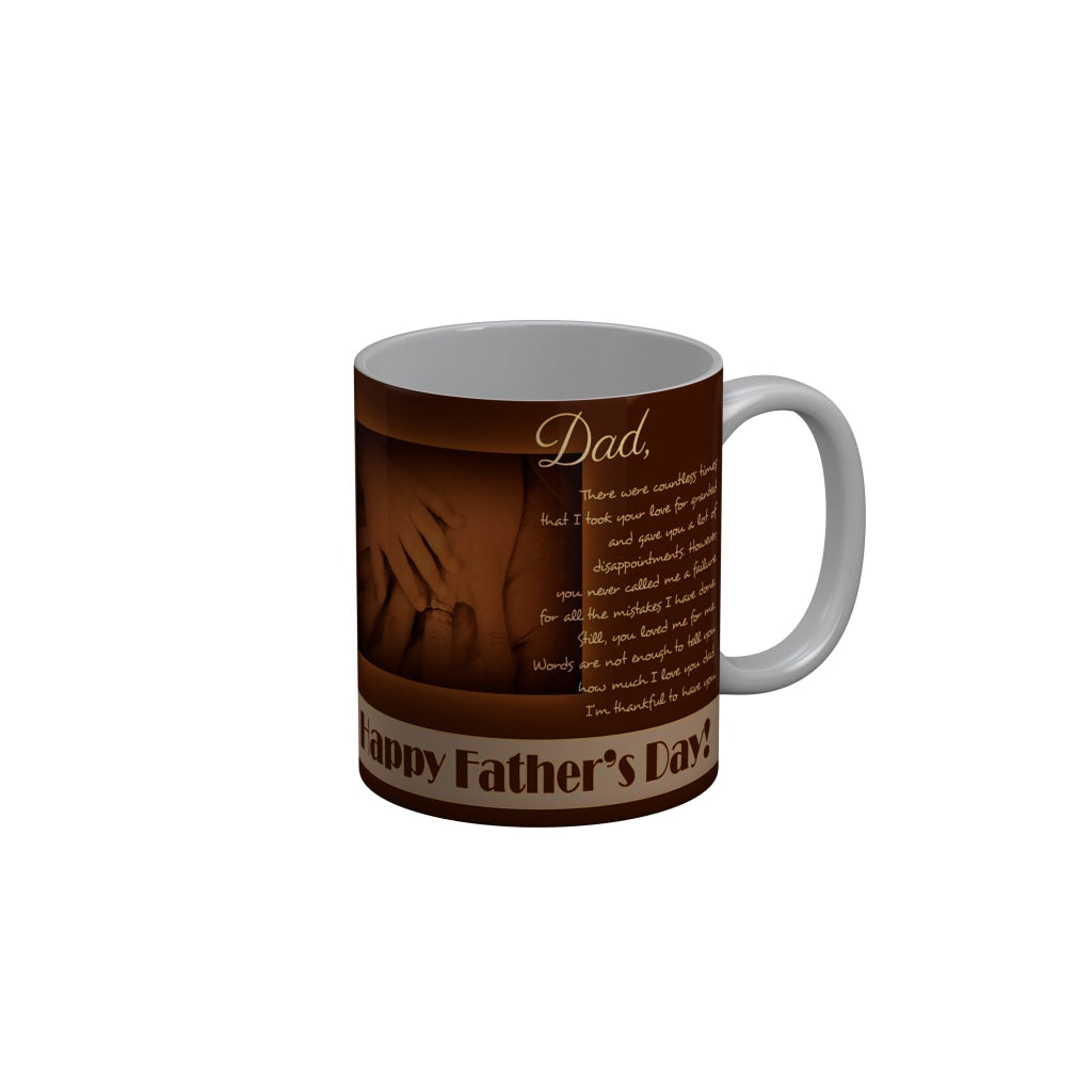 FunkyDecors Dad Birthday Father Day World Greatest Dad Ceramic Coffee Mug