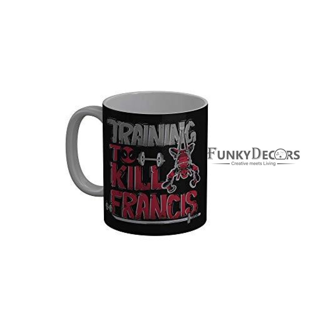 Funkydecors Deadpool Cartoon Ceramic Mug 350 Ml Multicolor Mugs