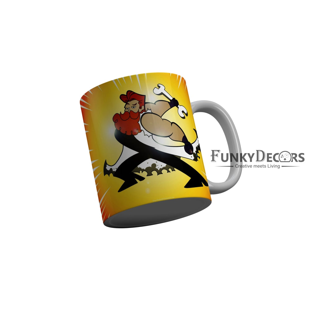 FunkyDecors Dexter Cartoon Ceramic Coffee Mug