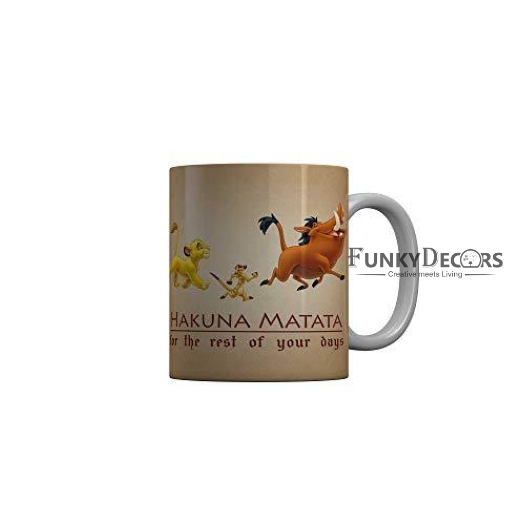 Funkydecors Disney Cartoon Ceramic Mug 350 Ml Multicolor Mugs