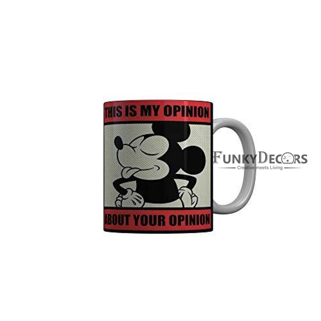 Funkydecors Disney Cartoon Ceramic Mug 350 Ml Multicolor Mugs
