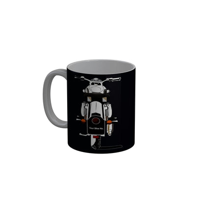 FunkyDecors Drugs Di Maa Di Black Funny Quotes Ceramic Coffee Mug, 350 ml