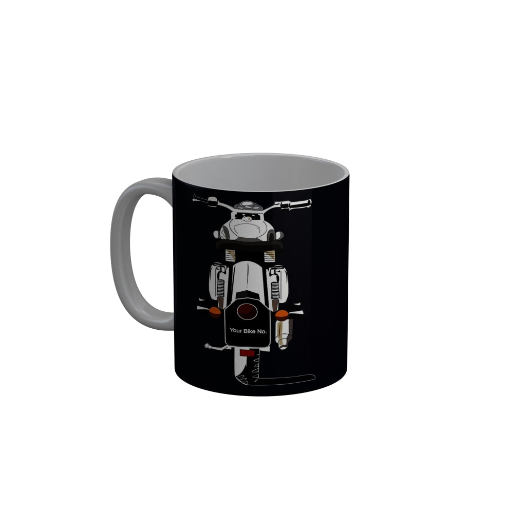 FunkyDecors Drugs Di Maa Di Black Funny Quotes Ceramic Coffee Mug, 350 ml