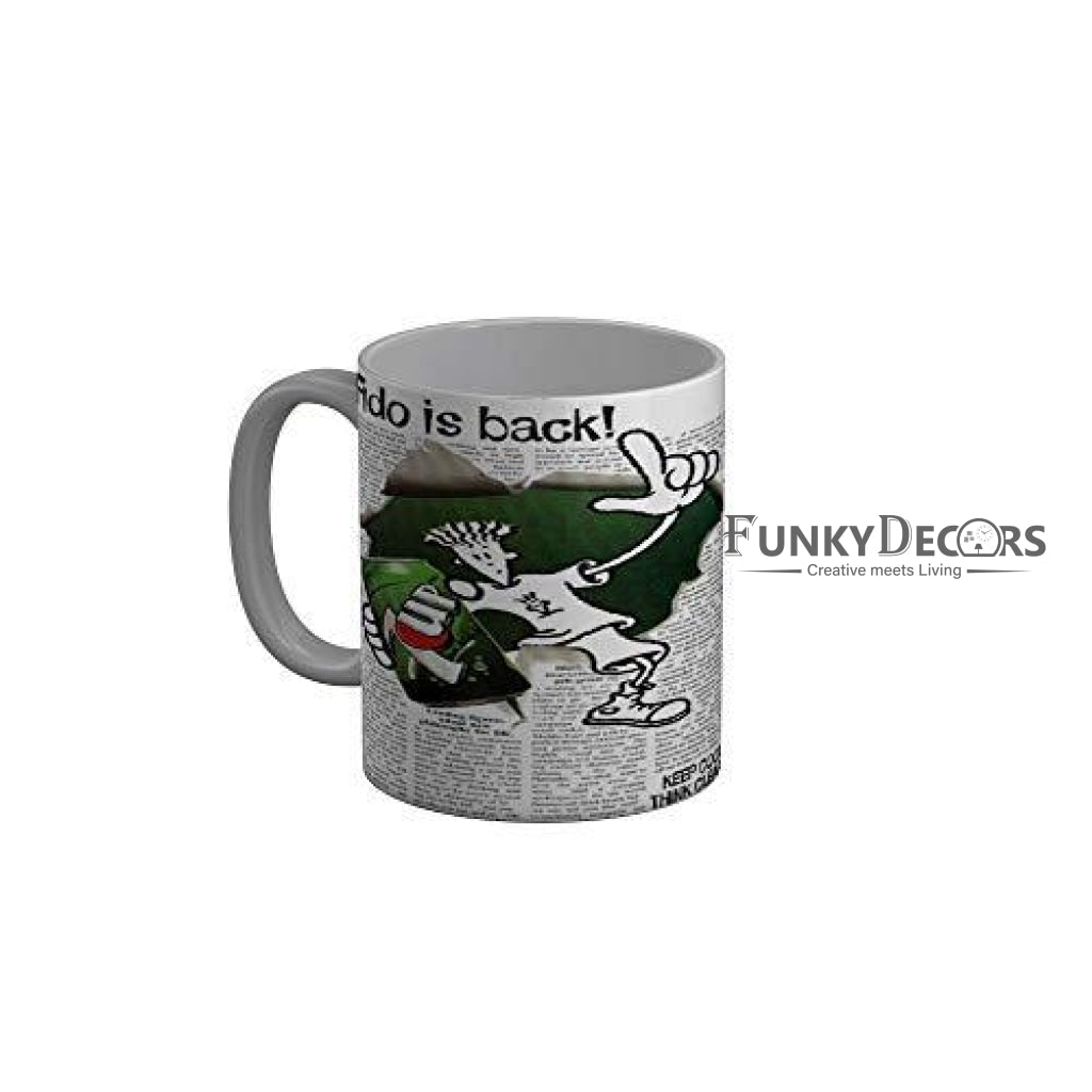 Funkydecors Food Lover Ceramic Mug 350 Ml Multicolor Mugs