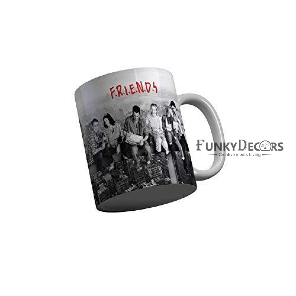 Funkydecors Friends Tv Series Ceramic Mug 350 Ml Multicolor Mugs