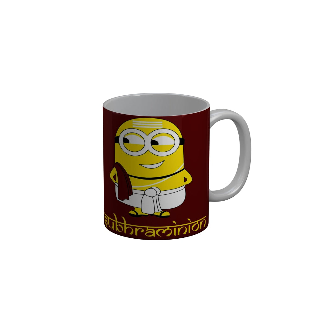 FunkyDecors Funny Cute Minion Ceramic Coffee Mug, 350 ml