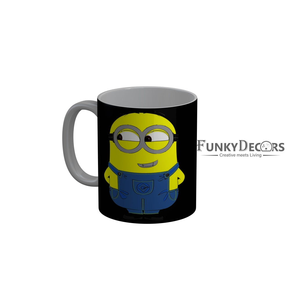FunkyDecors Funny Cute Minion Ceramic Coffee Mug, 350 ml