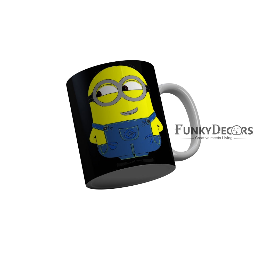 FunkyDecors Funny Cute Minion Ceramic Coffee Mug, 350 ml