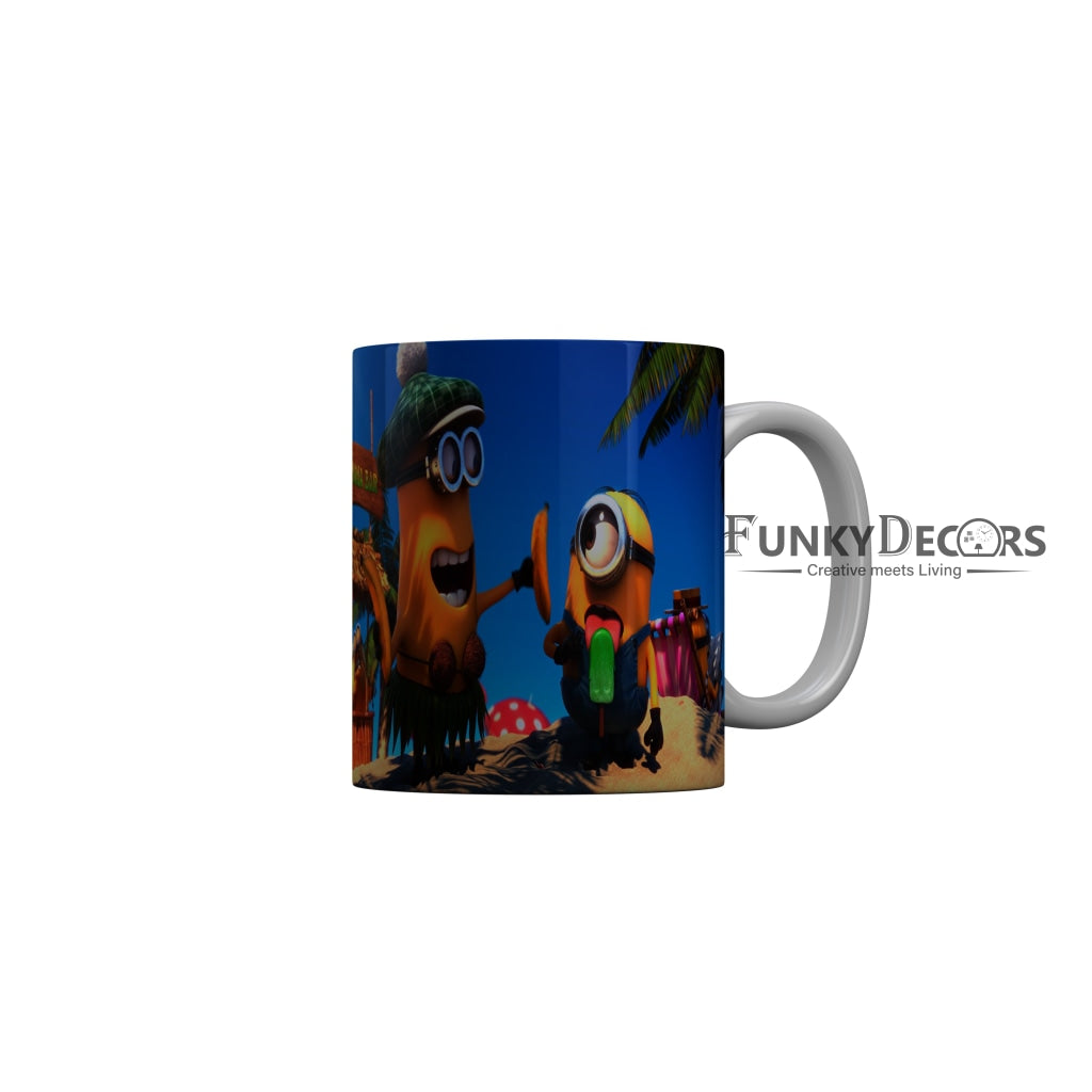FunkyDecors Funny Minions Cartoon Ceramic Coffee Mug