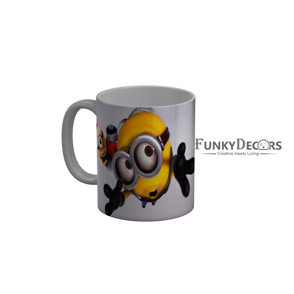 FunkyDecors Funny Minions Cartoon Ceramic Coffee Mug