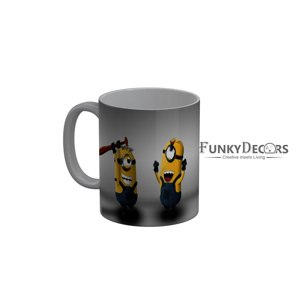 FunkyDecors Funny Minions Cartoon Ceramic Coffee Mug