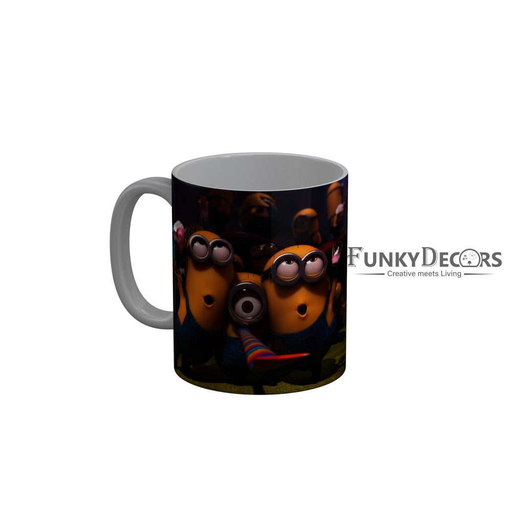 FunkyDecors Funny Minions Cartoon Ceramic Coffee Mug