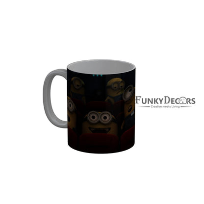 FunkyDecors Funny Minions Cartoon Ceramic Coffee Mug