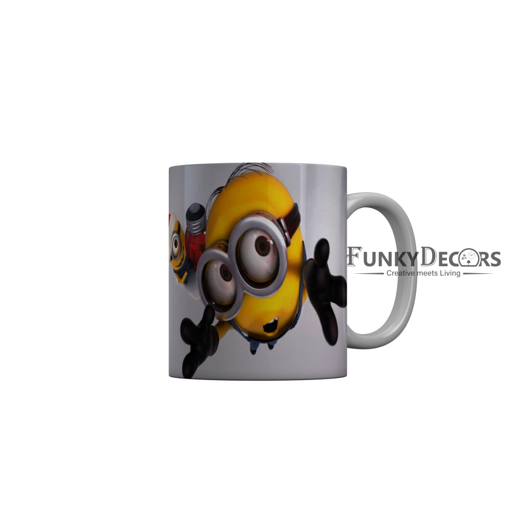 FunkyDecors Funny Minions Cartoon Ceramic Coffee Mug