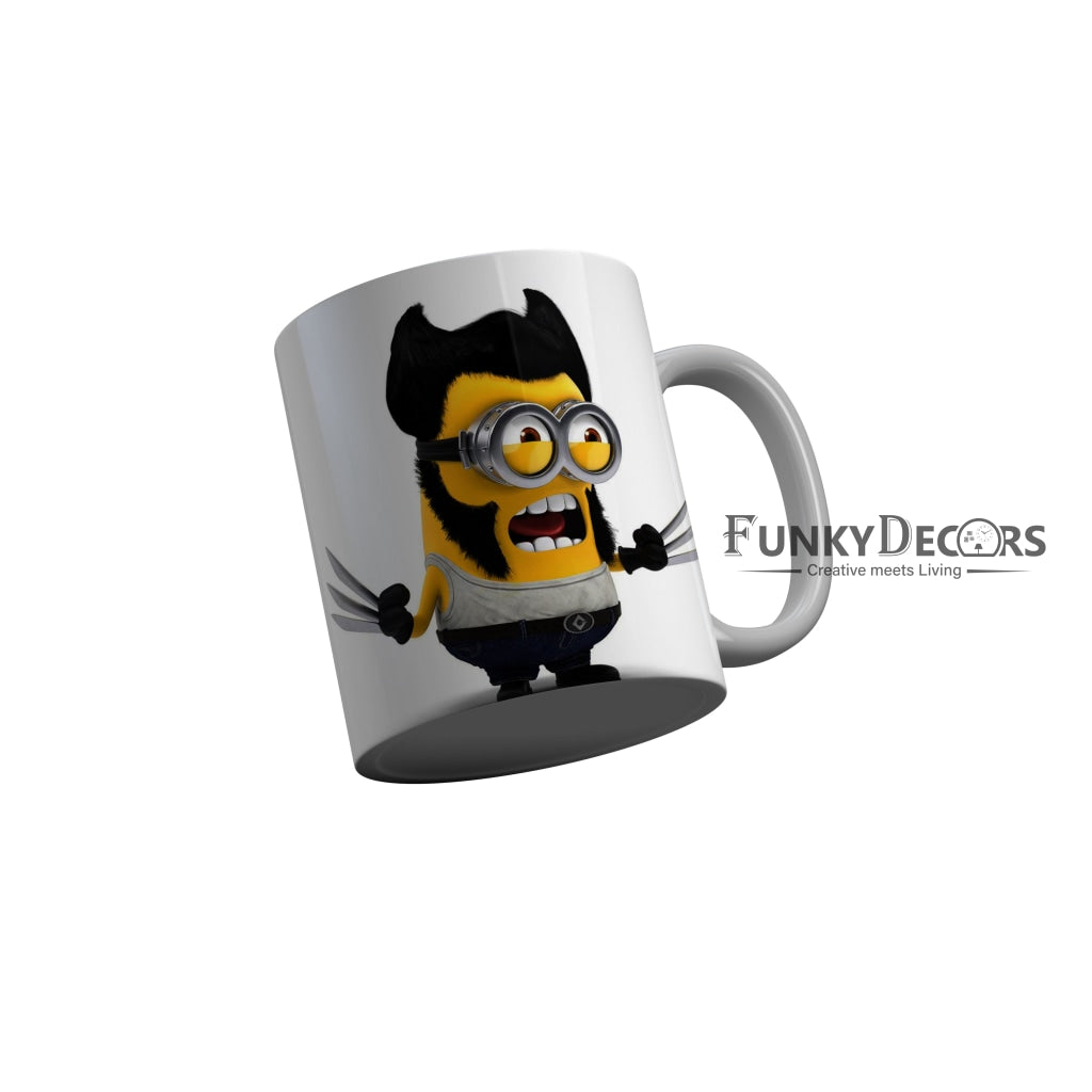 FunkyDecors Funny Minions Cartoon Ceramic Coffee Mug