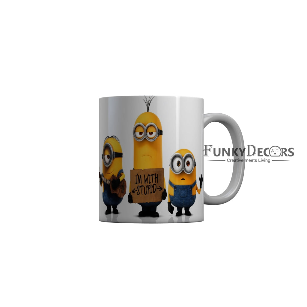 FunkyDecors Funny Minions Cartoon Ceramic Coffee Mug