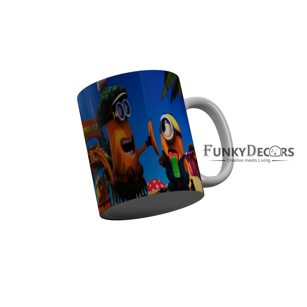 FunkyDecors Funny Minions Cartoon Ceramic Coffee Mug