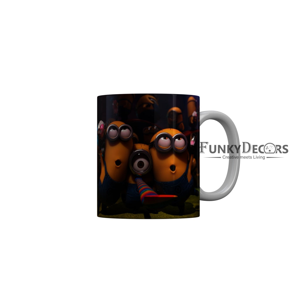 FunkyDecors Funny Minions Cartoon Ceramic Coffee Mug