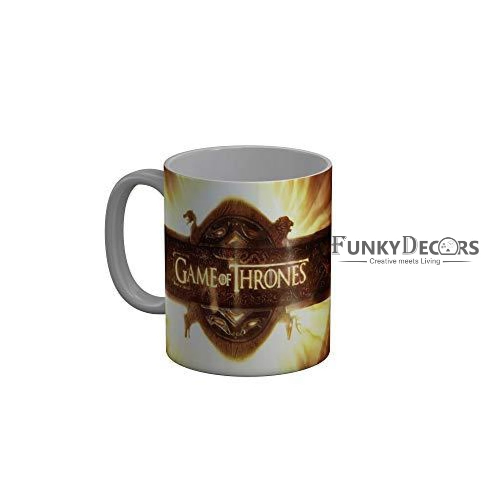 Funkydecors Got Series Ceramic Mug 350 Ml Multicolor Mugs