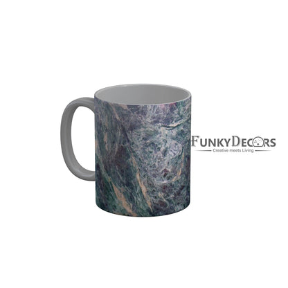 FunkyDecors Grey Marble Pattern Ceramic Coffee Mug
