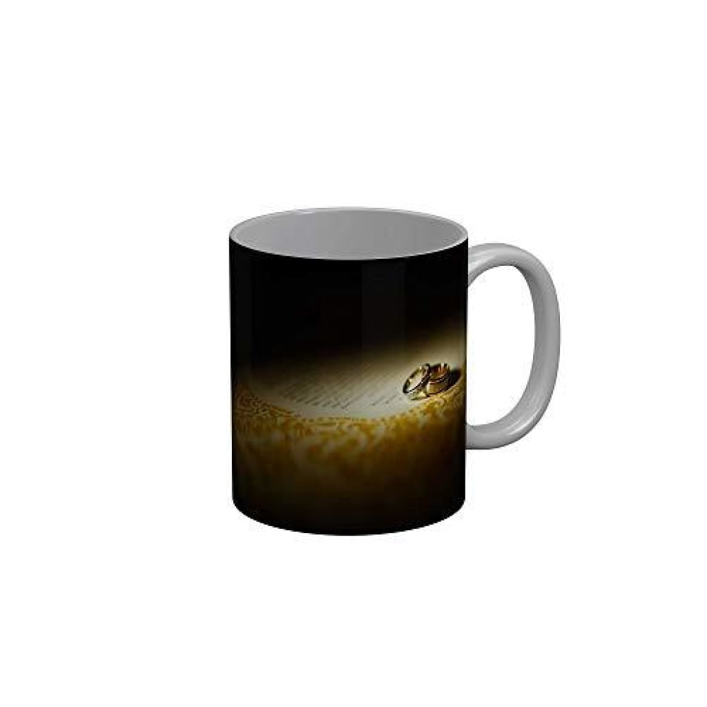 Funkydecors Happy Anniversary Ceramic Mug 350 Ml Multicolor Mugs