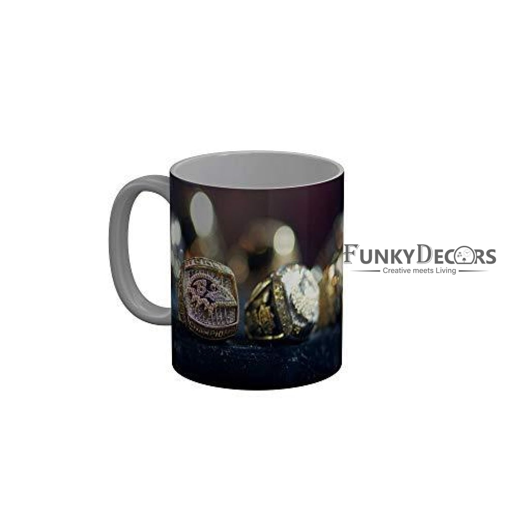 Funkydecors Happy Anniversary Ceramic Mug 350 Ml Multicolor Mugs