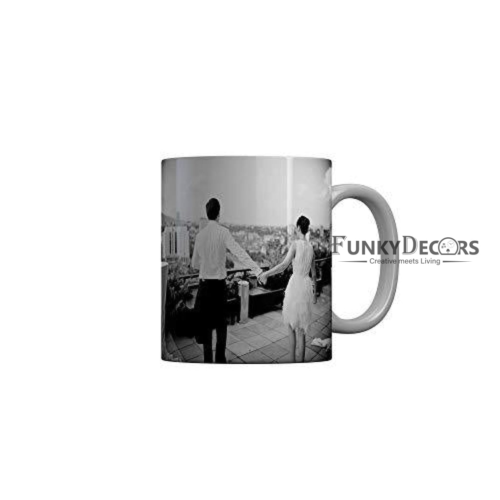 Funkydecors Happy Anniversary Ceramic Mug 350 Ml Multicolor Mugs