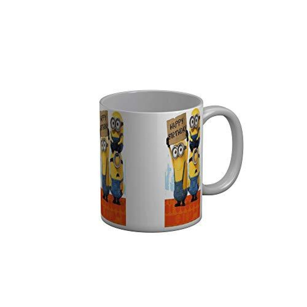 Funkydecors Happy Birtthday Wishes Gift Ceramic Mug 350 Ml Multicolor Mugs