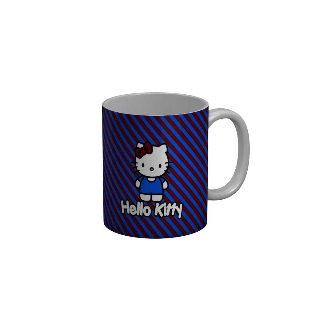 FunkyDecors Hello Kitty Blue Red Cartoon Ceramic Coffee Mug