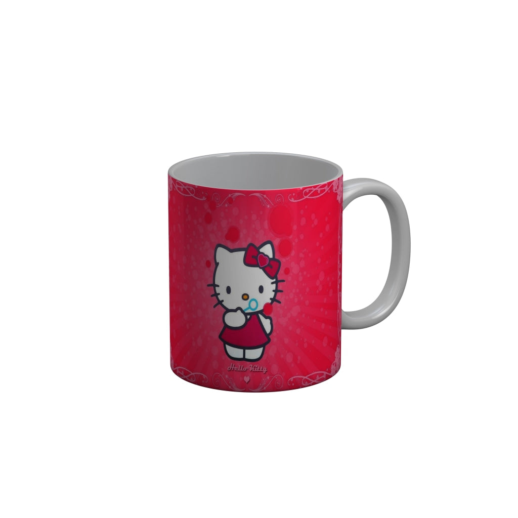 FunkyDecors Hello Kitty Pink Cartoon Ceramic Coffee Mug