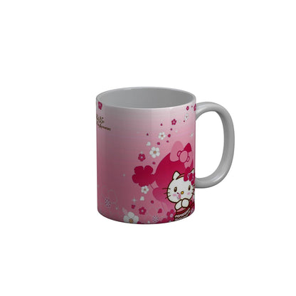 FunkyDecors Hello Kitty Pink Cartoon Ceramic Coffee Mug