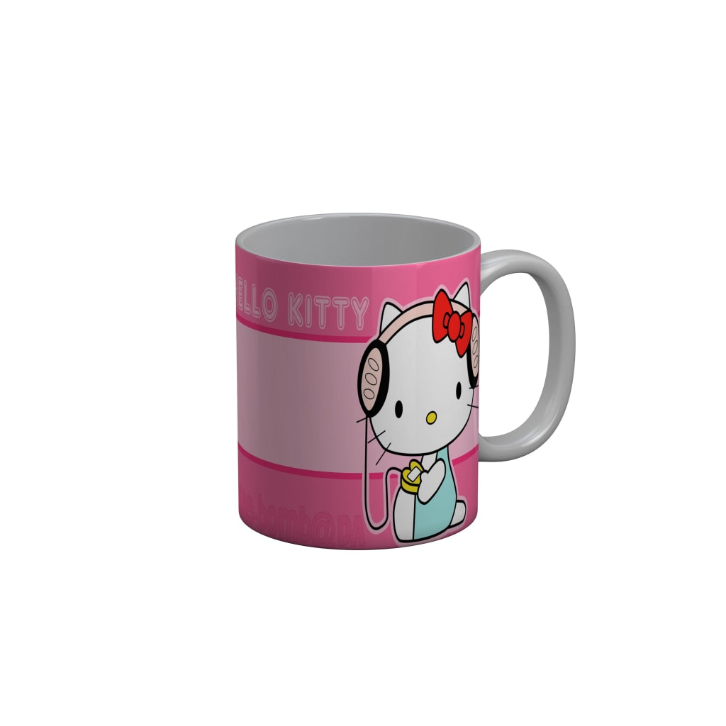 FunkyDecors Hello Kitty Pink Cartoon Ceramic Coffee Mug