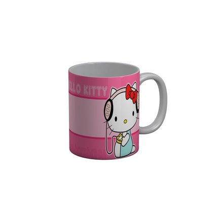 FunkyDecors Hello Kitty Pink Cartoon Ceramic Coffee Mug