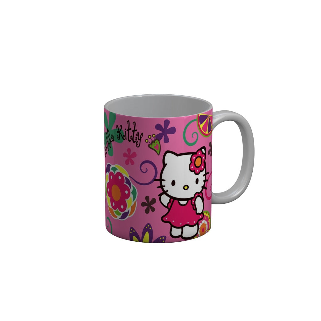 FunkyDecors Hello Kitty Pink Cartoon Ceramic Coffee Mug